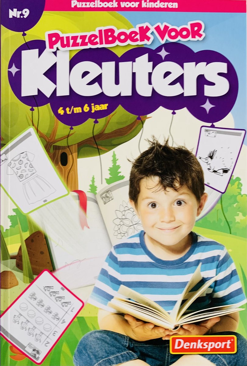 Denksport | Puzzelboek voor kleuters 4-6 jaar |NR.3| Denksport junior | Puzzelboek | Kleurboek | Tekenen | Stiften | Puzzels kinderen | Puzzelboek kinderen | Puzzel | Puzzelboekje | Denksport puzzelboekjes | Puzzel kinderen 4 jaar